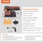 VEVOR Belt Sander, 6in. Disc Sander and 4x36 in. Belt Sander Combo with 4.3A Induction Motor, Powerful Woodworking Sander with Bench Mount and Cast Aluminum Work Table