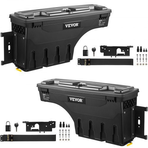 VEVOR Truck Bed Storage Tool Box Lockable for 2015-2021 Ford F150 Left and Right