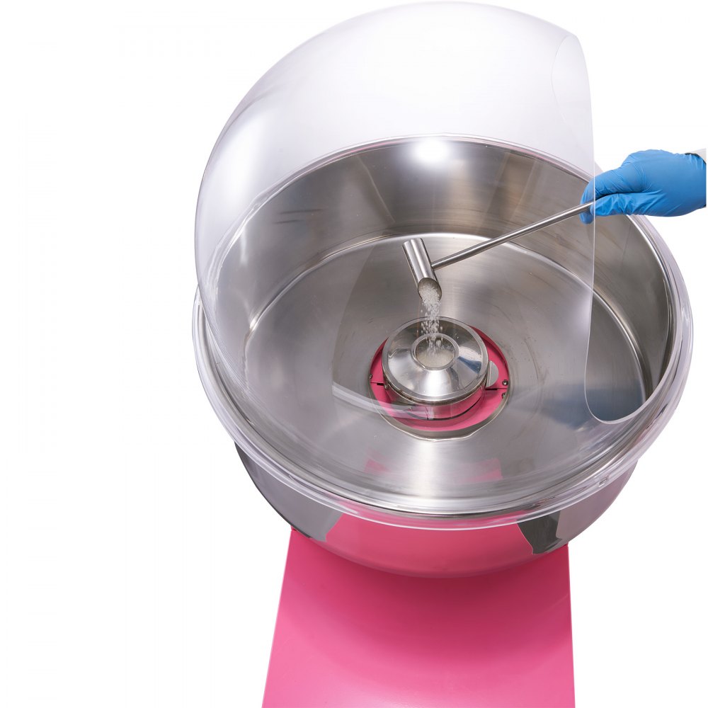 VEVOR Commercial Cotton Candy Machine with Cart & Cover Sugar Floss Maker 1000W