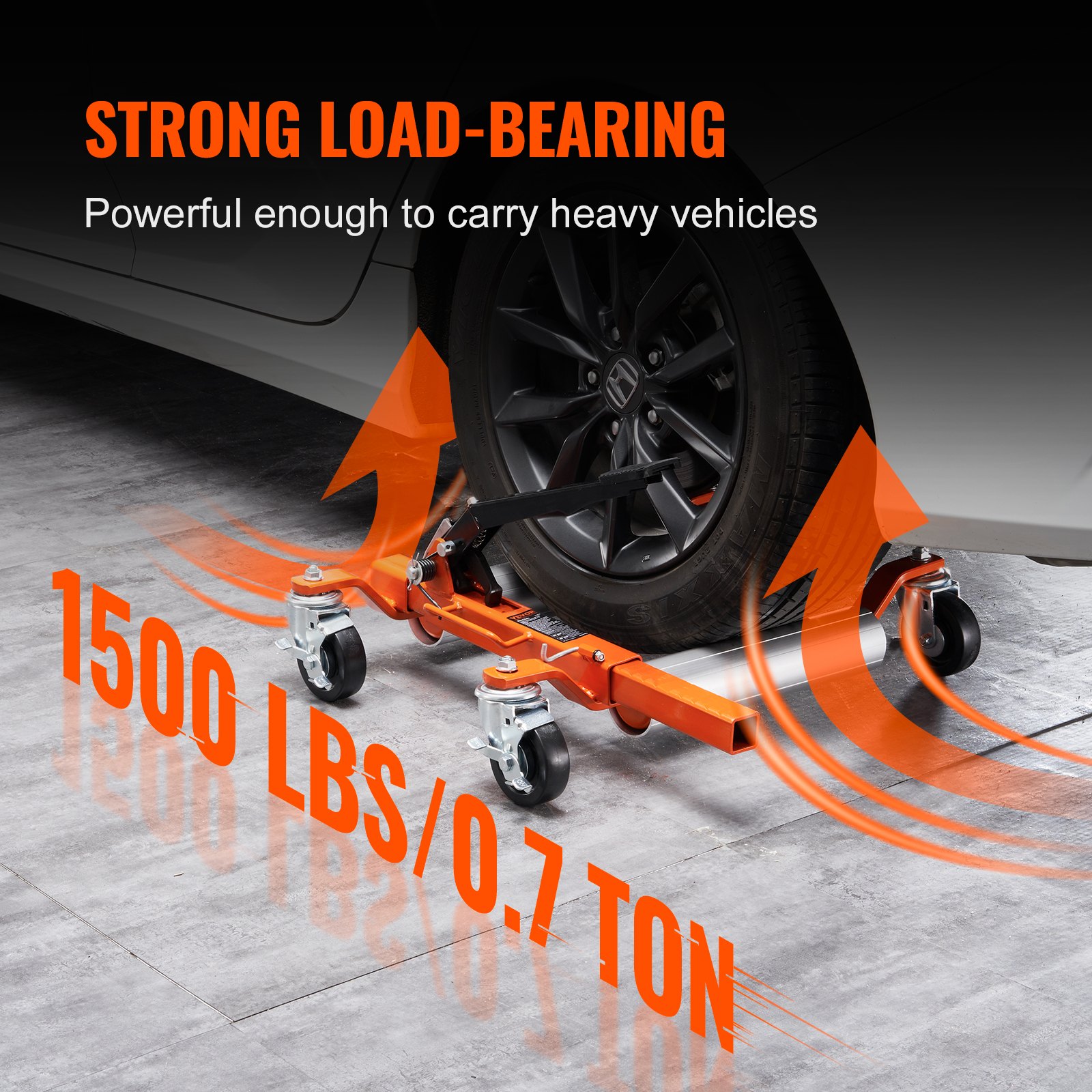 VEVOR Ratcheting Wheel Dolly 1360 kg Auto Truck Vehicle Moving Lift Jack 2 Pack