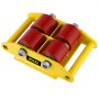 VEVOR Industrial Machinery Mover, 4PCS, 6T/13200lbs Machinery Moving Skate with 360°Rotation Cap and 4 Rollers & PU Wheels, Heavy Duty Dolly Skates for Moving Equipment