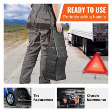 VEVOR Car Plastic Tandem Wheel Change Ramp Caravan Motor Home 20000 lbs 2-Pack