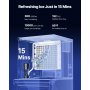 VEVOR Commercial Ice Maker 300LBS/24H & 250LBS Storage Bin Auto Self-Cleaning