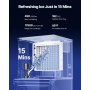 VEVOR Commercial Ice Maker 450LBS/24H & 250LBS Storage Bin Auto Self-Cleaning