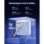 VEVOR Commercial Ice Maker Machine, 500LBS/24H Ice Making Machine with 250LBS Large Storage Bin, Auto Self-Cleaning Ice Maker Machine with Touchscreen for Bar Cafe Restaurant Business Commercial