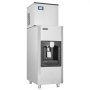 Máquina de hielo comercial VEVOR, capacidad de 136 kg/día, depósito de hielo grande de 82 kg con dispensador automático de hielo de 9 kg/min, autolimpiable con pantalla táctil para bares, cafeterías y restaurantes.