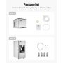 VEVOR Commercial Ice Maker, 300 Lbs/Day Ice Maker Machine, 180 Lbs Large Ice Storage Bin with 20 Lbs/Min Automatic Ice Dispensing, Self-Cleaning Ice Machine with Touchscreen for Bar, Cafe, Restaurant