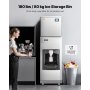 VEVOR Commercial Ice Maker, 360 Lbs/Day Ice Maker Machine, 180 Lbs Large Ice Storage Bin with 20 Lbs/Min Automatic Ice Dispensing, Self-Cleaning Ice Machine with Touchscreen for Bar, Cafe, Restaurant