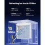 VEVOR Commercial Ice Maker, 400 Lbs/Day Ice Maker Machine, 180 Lbs Large Ice Storage Bin with 20 Lbs/Min Automatic Ice Dispensing, Self-Cleaning Ice Machine with Touchscreen for Bar, Cafe, Restaurant