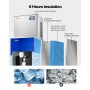 VEVOR Commercial Ice Maker, 400 Lbs/Day Ice Maker Machine, 180 Lbs Large Ice Storage Bin with 20 Lbs/Min Automatic Ice Dispensing, Self-Cleaning Ice Machine with Touchscreen for Bar, Cafe, Restaurant