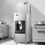 Máquina de hielo comercial VEVOR, capacidad de 181 kg/día, depósito de hielo grande de 81 kg con dispensador automático de hielo de 9 kg/min, autolimpiable con pantalla táctil para bares, cafeterías y restaurantes.