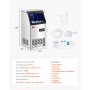 VEVOR 80lbs/24H Commercial Ice Maker Machine, 28lbs Storage Capacity Ice Maker with Drain Pump, 36 Ice Cubes in 15 Minutes, LED Digital Display Freestanding Self-Cleaning for Bar Office Restaurant