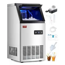 Commercial Ice Maker Freestanding Cabinet Machine 80lbs/24H 36 Ice Cubes