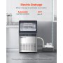 Commercial Ice Maker Freestanding Cabinet Machine 110lbs/24H 50 Ice Cubes