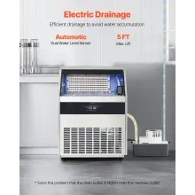 Commercial Ice Maker Freestanding Cabinet Machine 265lbs/24H 126 Ice Cubes