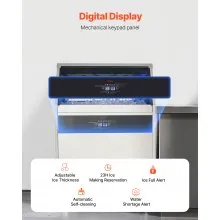 Commercial Ice Maker Freestanding Cabinet Machine 440lbs/24H 160 Ice Cubes
