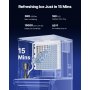 Commercial Ice Maker 360LBS/24H with 300LBS Storage Bin Auto Self-Cleaning