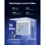 Commercial Ice Maker 400LBS/24H with 300LBS Storage Bin Auto Self-Cleaning