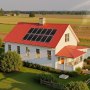 VEVOR 2400W 48V Complete Solar Power Kit, 12PCS 200W Monocrystalline Solar Panels + 51.2V 100Ah LiFePO₄ Battery + 48V 5000W Hybrid Inverter, High Output Off-Grid Solar Kit for Large House Shed Farm