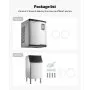 VEVOR Commercial Ice Maker Machine, 800LBS/24H Ice-Making Machine with 300LBS Stainless Steel Storage Bin, Auto Self-Cleaning Ice Maker with Touchscreen for Bar Cafe Restaurant Business Commercial