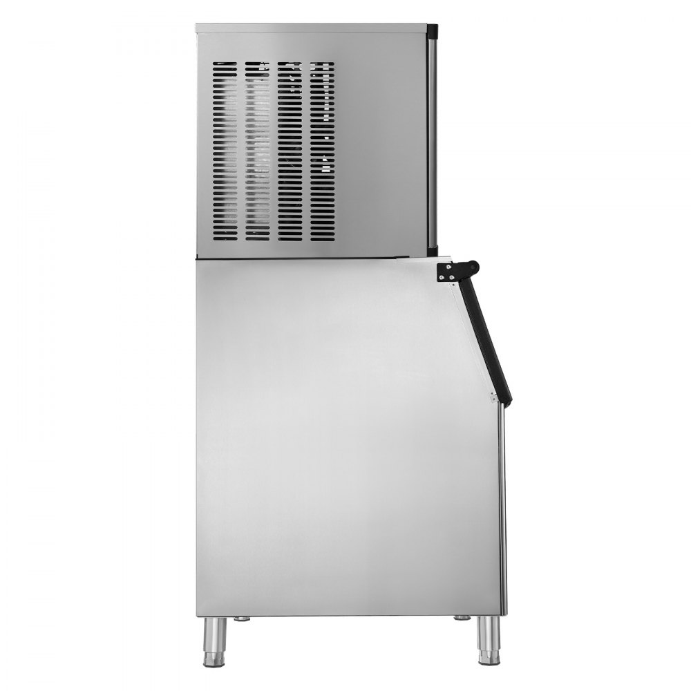 VEVOR Commercial Ice Maker Machine, 1000LBS/24H Ice-Making Machine with 500LBS Stainless Steel Storage Bin, Auto Self-Cleaning Ice Maker with Touchscreen for Bar Cafe Restaurant Business Commercial