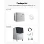 VEVOR Commercial Ice Maker Machine, 450LBS/24H Ice-Making Machine with 250LBS Stainless Steel Storage Bin, Auto Self-Cleaning Ice Maker with Touchscreen for Bar Cafe Restaurant Business Commercial