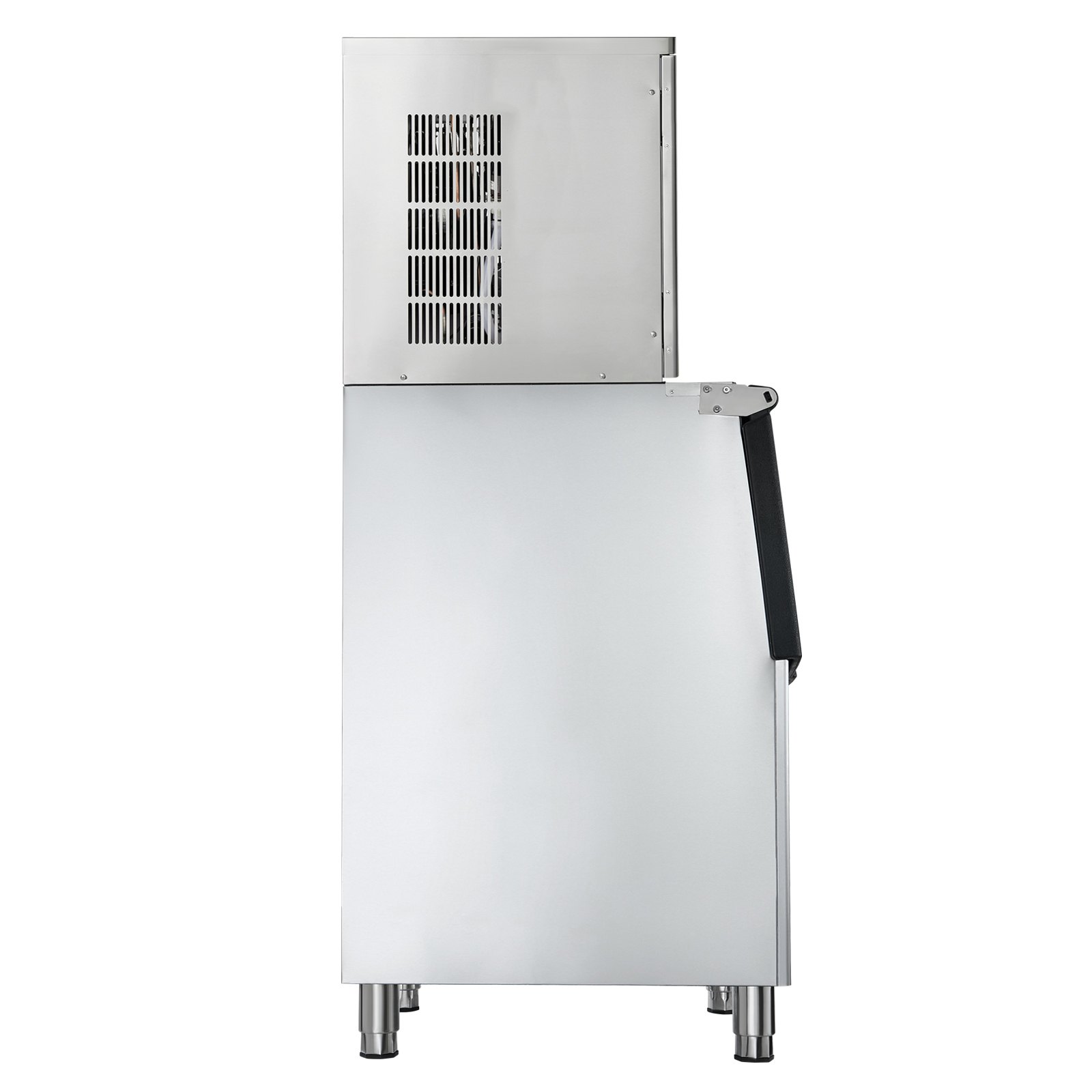 VEVOR Commercial Ice Maker Machine, 650LBS/24H Ice-Making Machine with 250LBS Stainless Steel Storage Bin, Auto Self-Cleaning Ice Maker with Touchscreen for Bar Cafe Restaurant Business Commercial