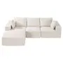 VEVOR-modulaarinen sohva, L-muotoinen modulaarinen sohva divaanilla, pilvinen sohva, jossa on korkea palautussieni ja tiheys, verhoiltu sametti-sohva tyynyllä olohuoneeseen, asunto, beige