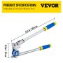 VEVOR Tube Bender, 3/8 inch Pipe Bending Capacity 180 Degrees Manual Bending, for Aluminum and Stainless Steel Pipes in HVAC, Heating Pipe System