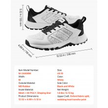 Cross Training Shoes M Width Sneakers US Size 10 Wide Toe Box Shoes White