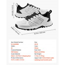 Cross Training Shoes M Width Sneakers US Size 12 Wide Toe Box Shoes White