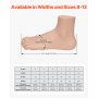 VEVOR Cross Training Shoes M Width Sneakers UK Size 11 Wide Toe Box Shoes Black