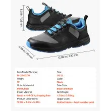 Cross Training Shoes W Width Sneakers US Size 12 Wide Toe Box Shoes Black