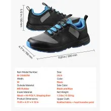 Cross Training Shoes M Width Sneakers US Size 9 Wide Toe Box Shoes Black