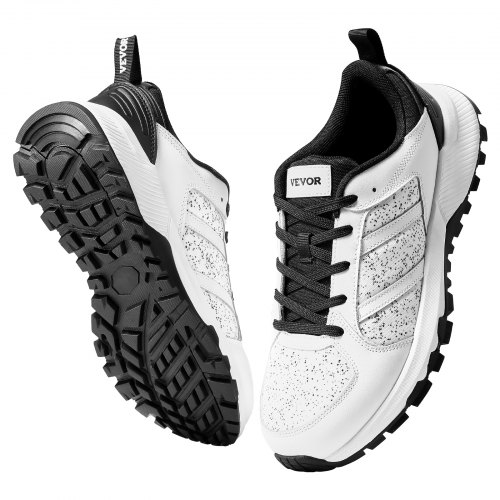 VEVOR Wide Toe Box White Sneakers US 9 W, MD Rubber Sole VEVOR Wide Toe Box White Sneakers US 9 W, MD Rubber Sole