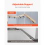 6 Packs Handrail Hardware Bracket Heavy Duty for Stairways Matte Black