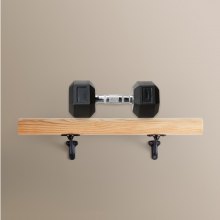 6 Packs Handrail Hardware Bracket Heavy Duty for Stairways Matte Black