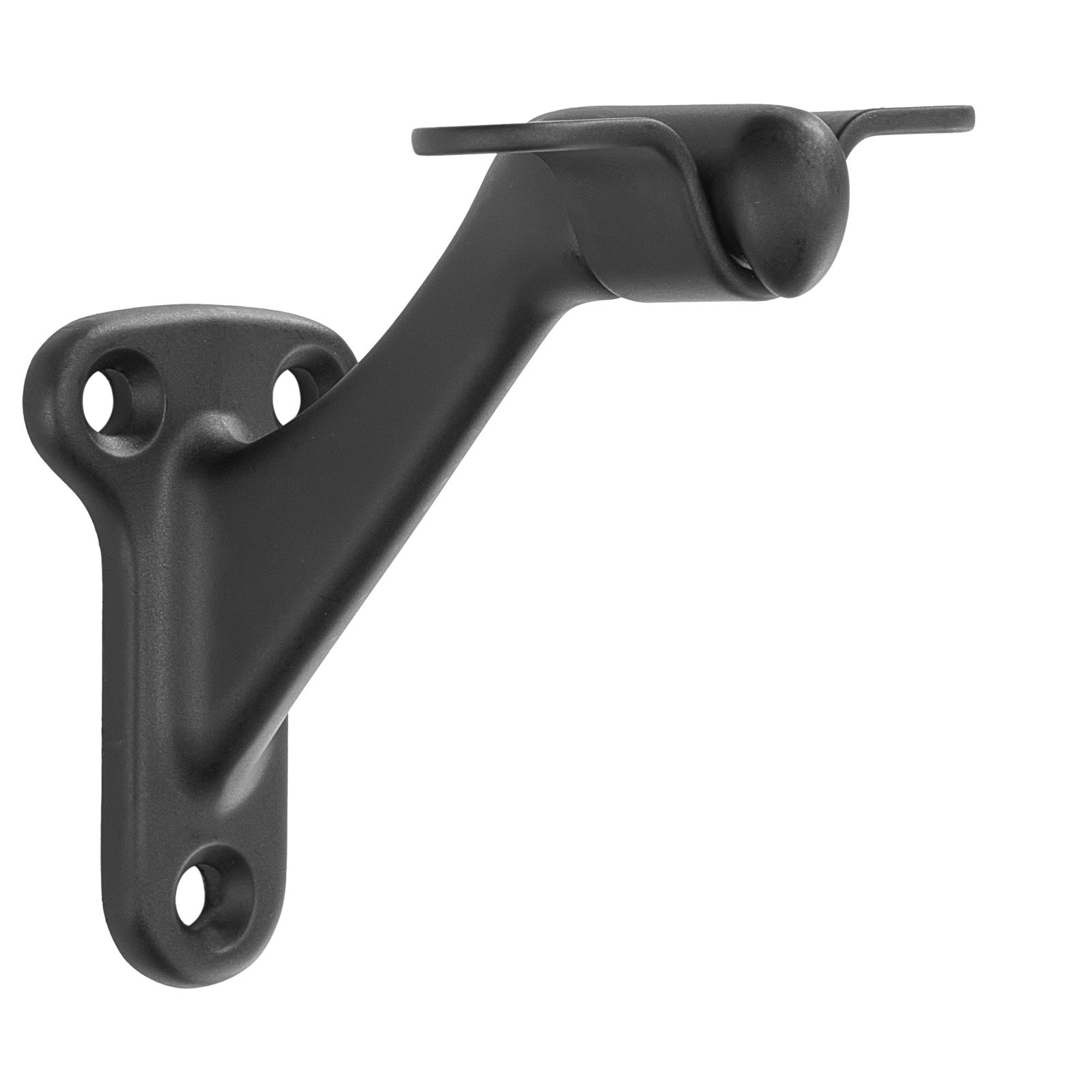 VEVOR Handrail Hardware Bracket, 6 Packs Heavy Duty Hand Rail Brackets, Flexible Angle Adjustment & Easy Install, Stair Railing Hardware for Stairways Handrail, Staircase,Matte Black