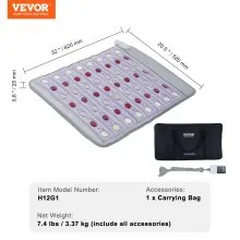 VEVOR Far Infrared Heating Pad Jade & Tourmaline Stones Heating Pad 103 - 159℉