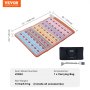 VEVOR Far Infrared Heating Pad 5 Natural Crystal Gemstones Heating Mat 40" x 20"