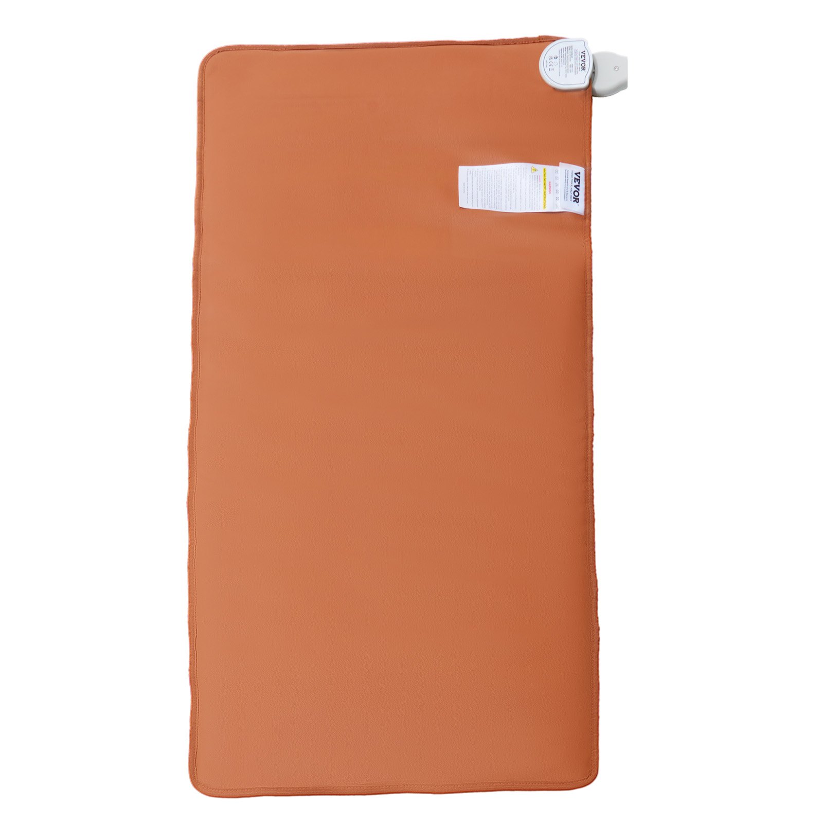 VEVOR Far Infrared Heating Pad, 103-159℉ Amethyst Heating Pad, 5 Natural Crystal Gemstones Mat with 660nm Photon Light, Negative Ions, 0-720 Min Timer for Back Waist Shoulder Pain Relief (40" x 20")