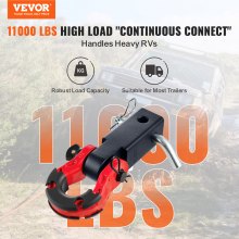VEVOR 2" Trailer Shackle Hitch Receiver D-Ring Recovery for Truck Jeep 65900 lbs