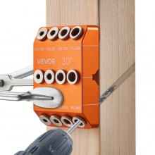 Drill Guide 30/45/90 Degree Angle 4 Sizes Portable Precision Drilling Guide Jig