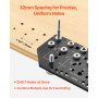 Shelf Pin Jig and Hinge Jig Two-in-One Aluminum Alloy Cabinet Hole Drilling Tool