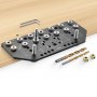 Shelf Pin Jig and Hinge Jig Two-in-One Aluminum Alloy Cabinet Hole Drilling Tool