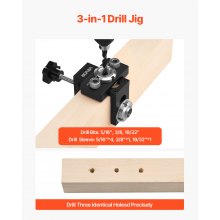 Doweling Jig Kit Self Centering Dowel Drill Jig with 3 Drill Bits Woodworking