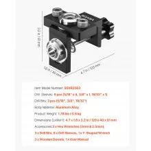 Doweling Jig Kit Self Centering Dowel Drill Jig with 3 Drill Bits Woodworking