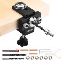 Doweling Jig Kit Self Centering Dowel Drill Jig with 3 Drill Bits Woodworking
