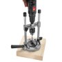 VEVOR Drill Guide, Multi-Angle Press Portable Precision Drilling Guide Jig Attachment, with Large Handle and Mounting Holes, Aluminum Alloy, for Drilling Angled or Straight Holes, for Wood Working