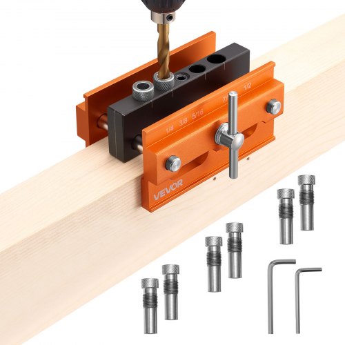 wood drilling jig for consistent holes